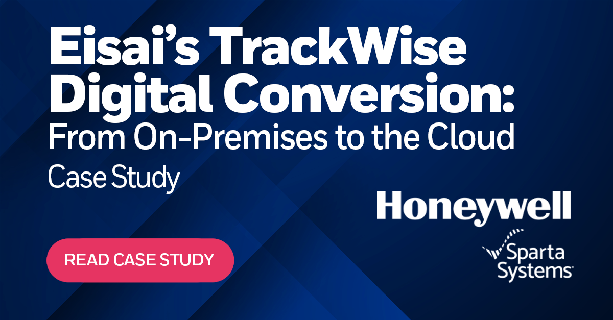 Eisai’s TrackWise Digital Conversion From OnPremises to the Cloud